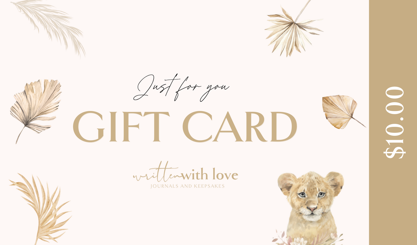 Written With Love Gift Card
