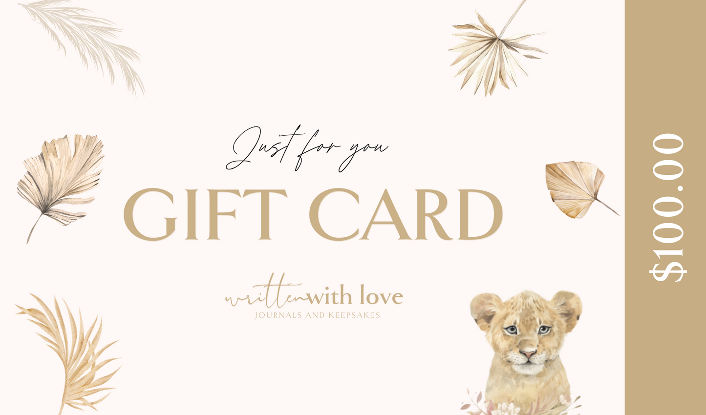 Written With Love Gift Card