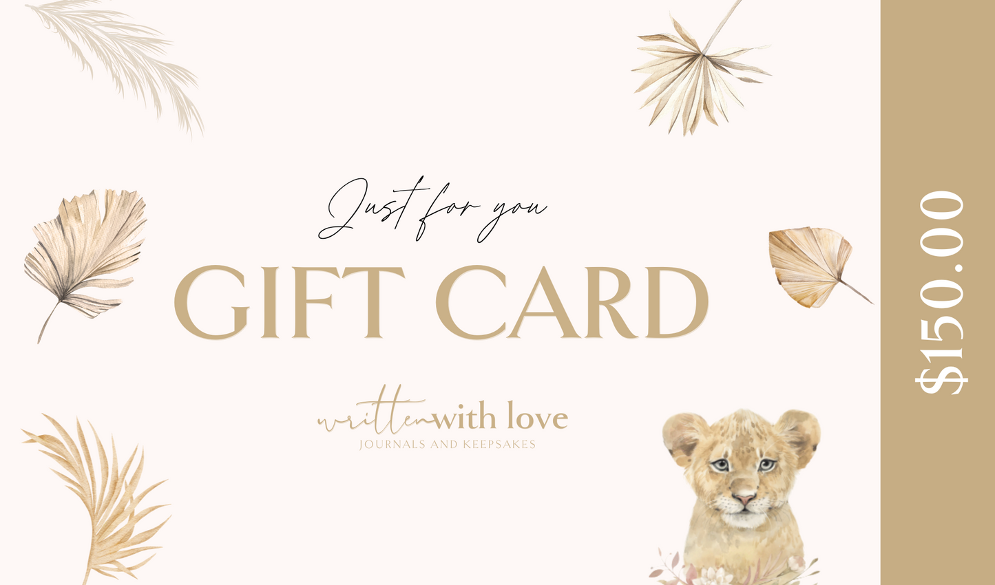 Written With Love Gift Card