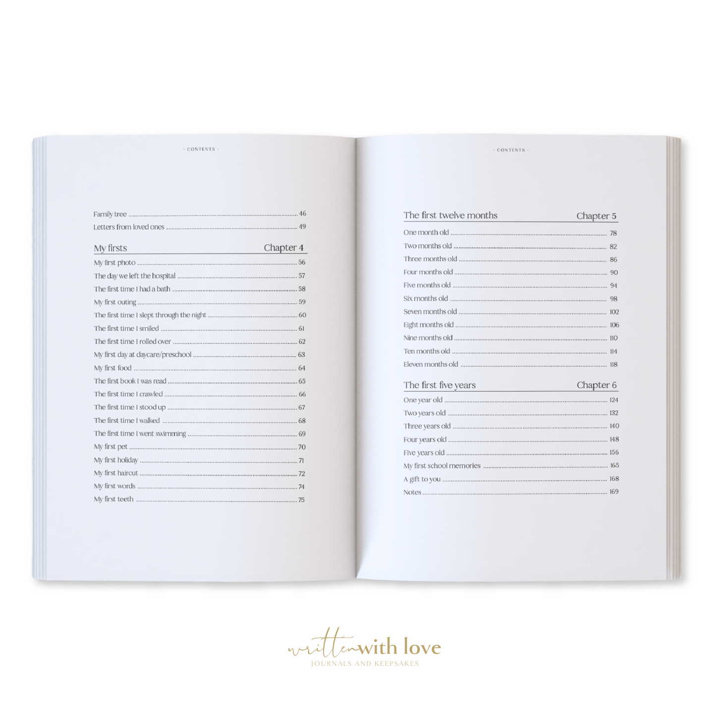 Baby Memory Book - Pregnancy to 5 Years - Classic White