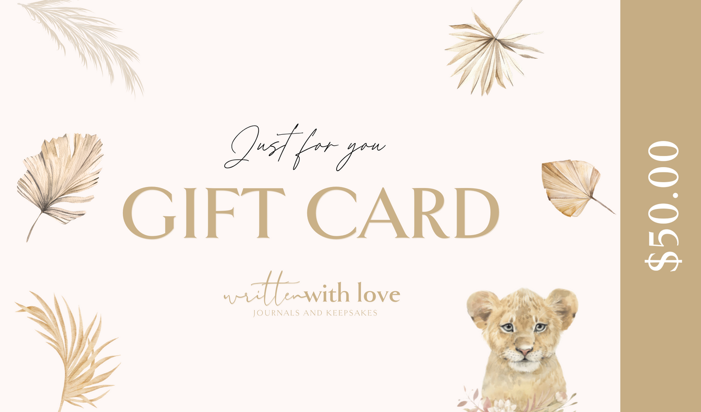 Written With Love Gift Card