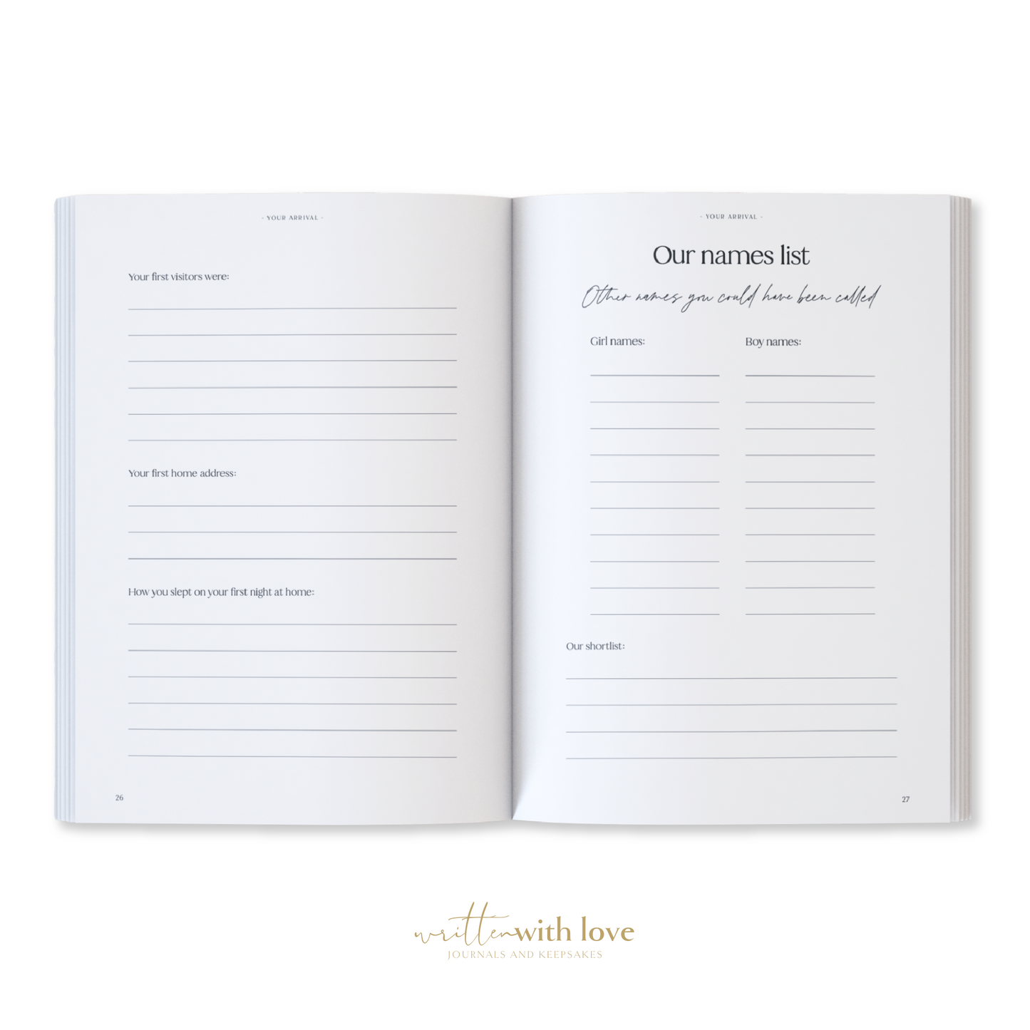 Baby Memory Book - Pregnancy to 5 Years - Classic White