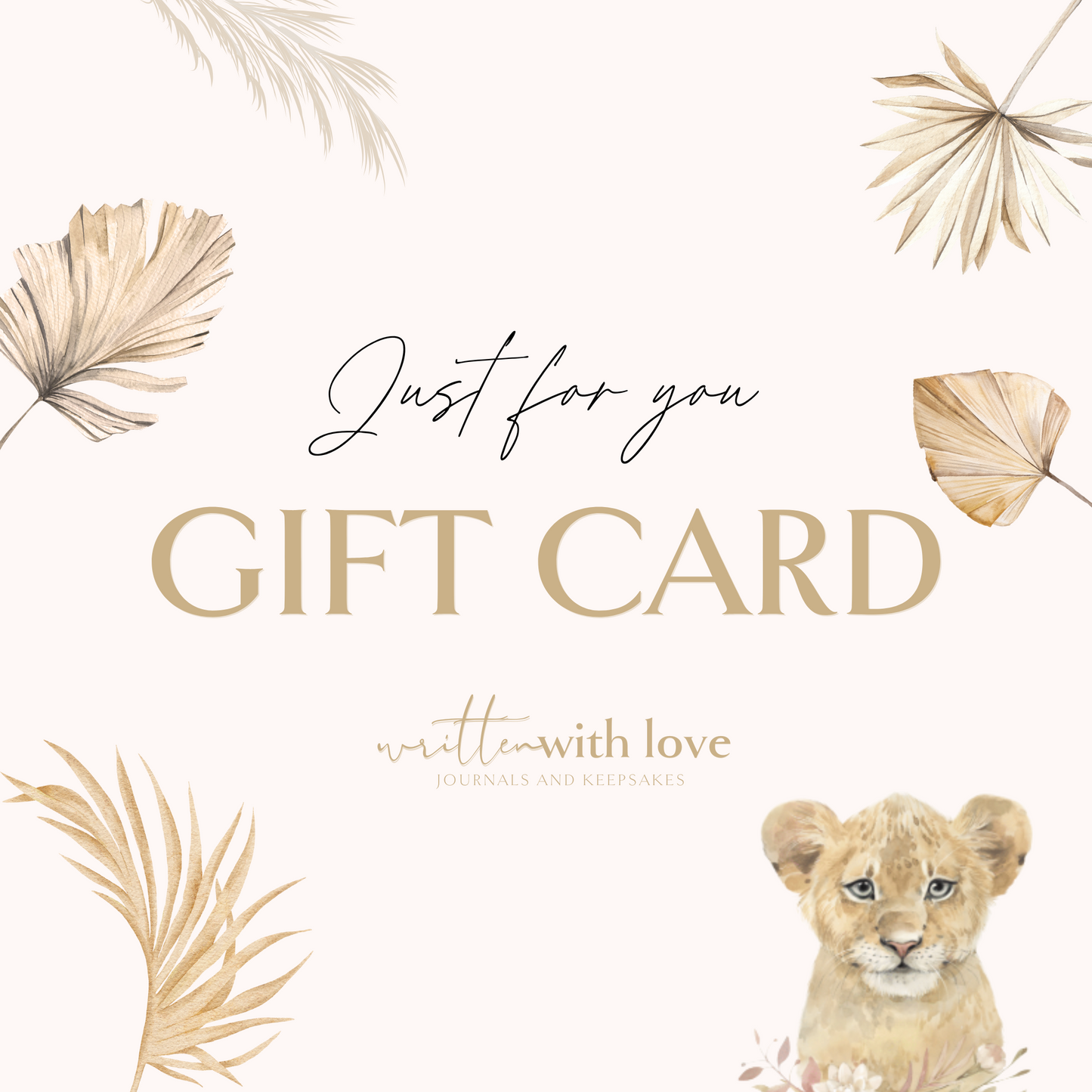 Written With Love Gift Card