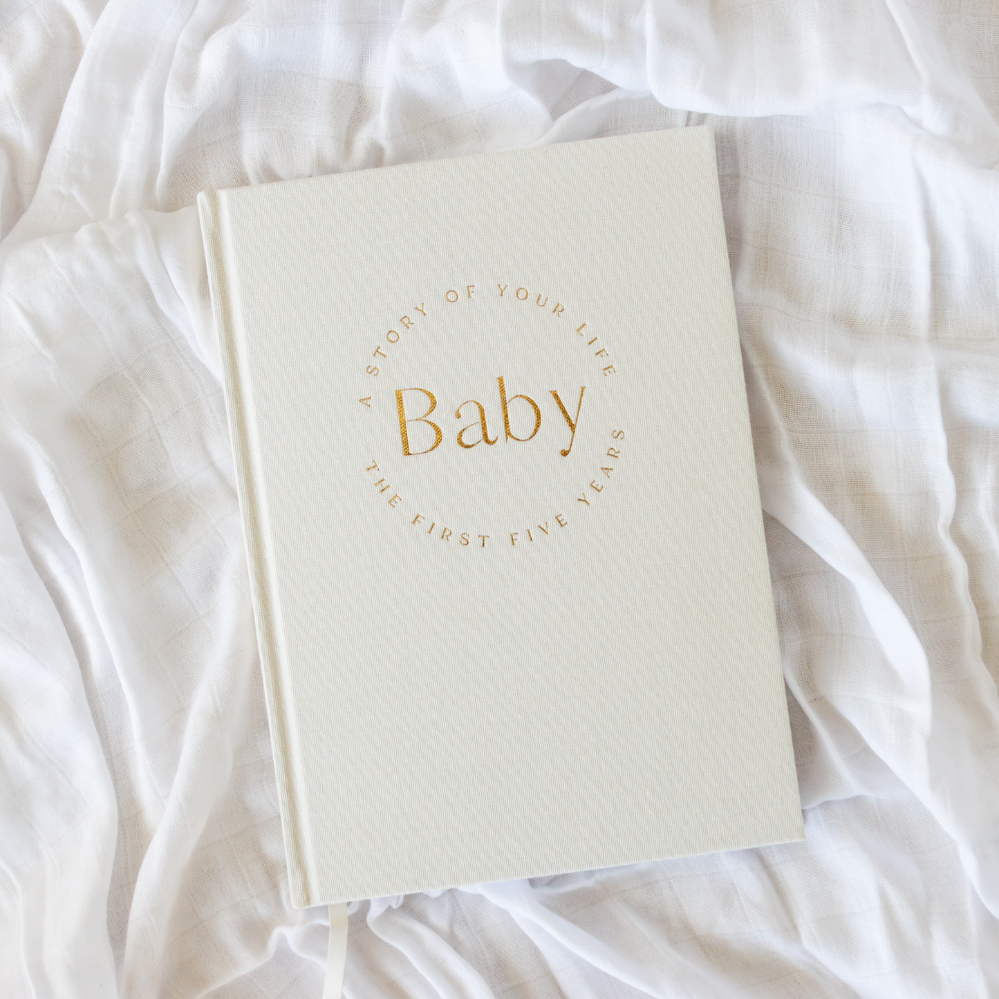 Baby Memory Book - Pregnancy to 5 Years - Classic White