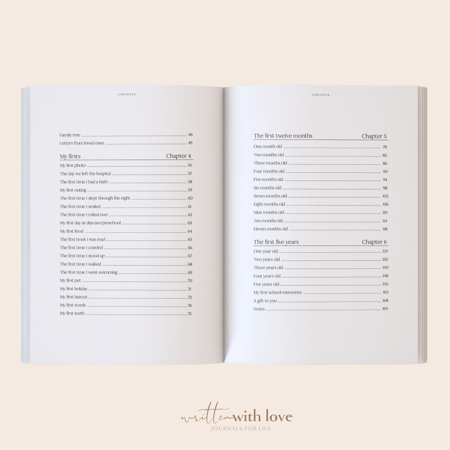 Baby Memory Book  - Pregnancy to 5 Years - Classic White