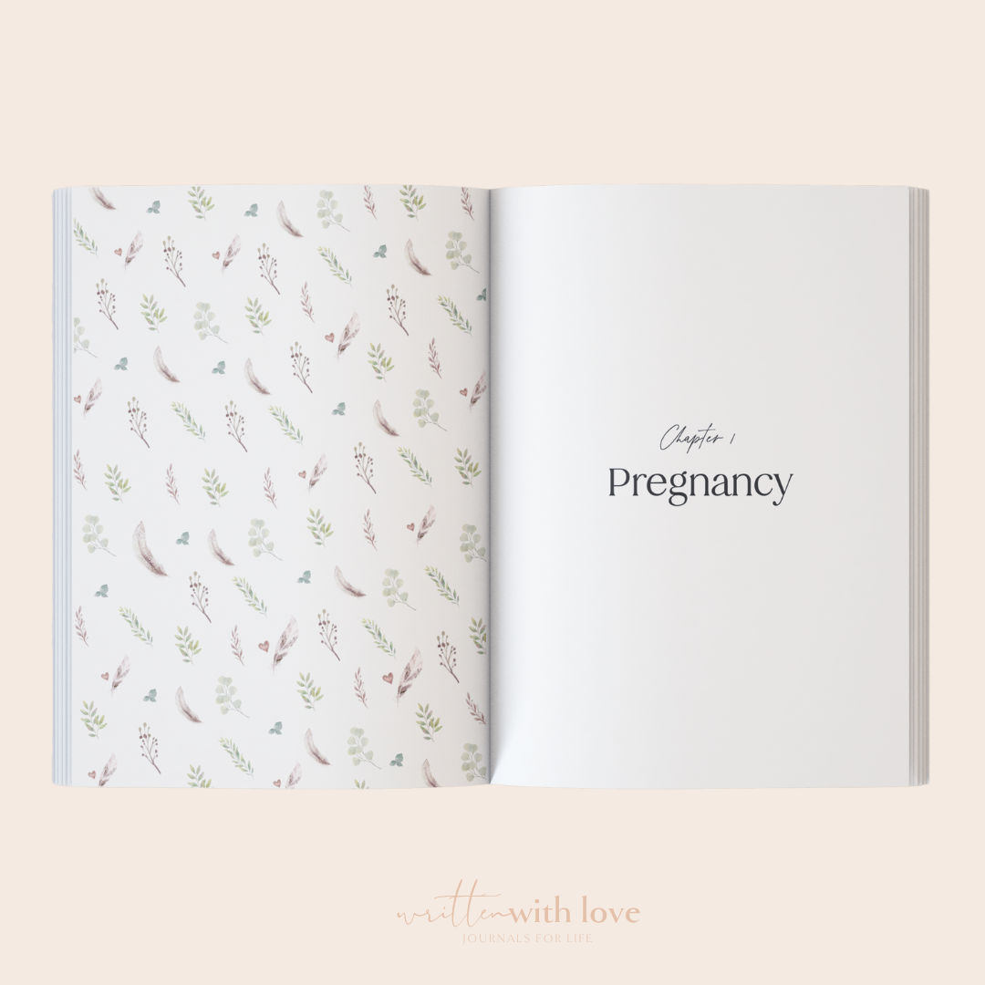 Baby Memory Book  - Pregnancy to 5 Years - Classic White