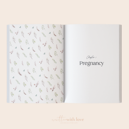 Baby Memory Book  - Pregnancy to 5 Years - Classic White