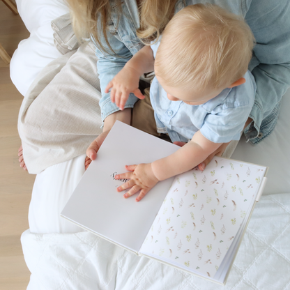 Baby Memory Book  - Pregnancy to 5 Years - Classic White