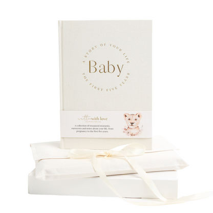 Baby Memory Book  - Pregnancy to 5 Years - Classic White