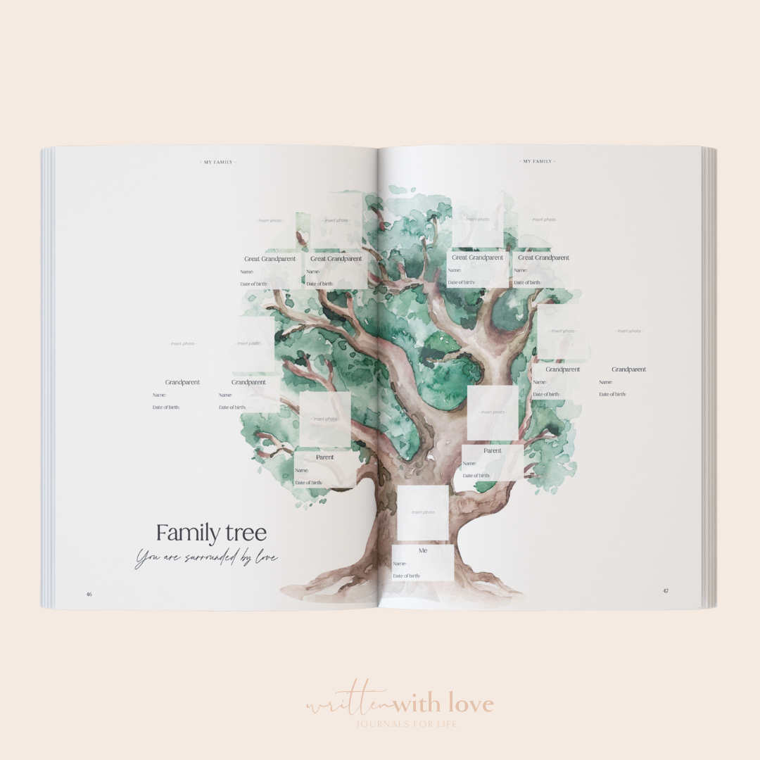 Baby Memory Book - Sage Green Linen